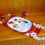 Holiday Ornament Red Sled With Penguins Christmas..