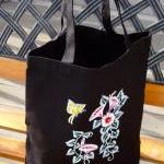 Tote Bag With Flowers