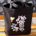 Tote Bag With Flowers