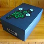 Black Memory Box With Flowers