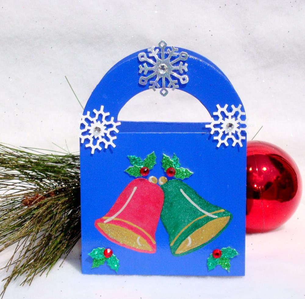 Christmas Bells Gift Bag/ Ornament/ Keepsake