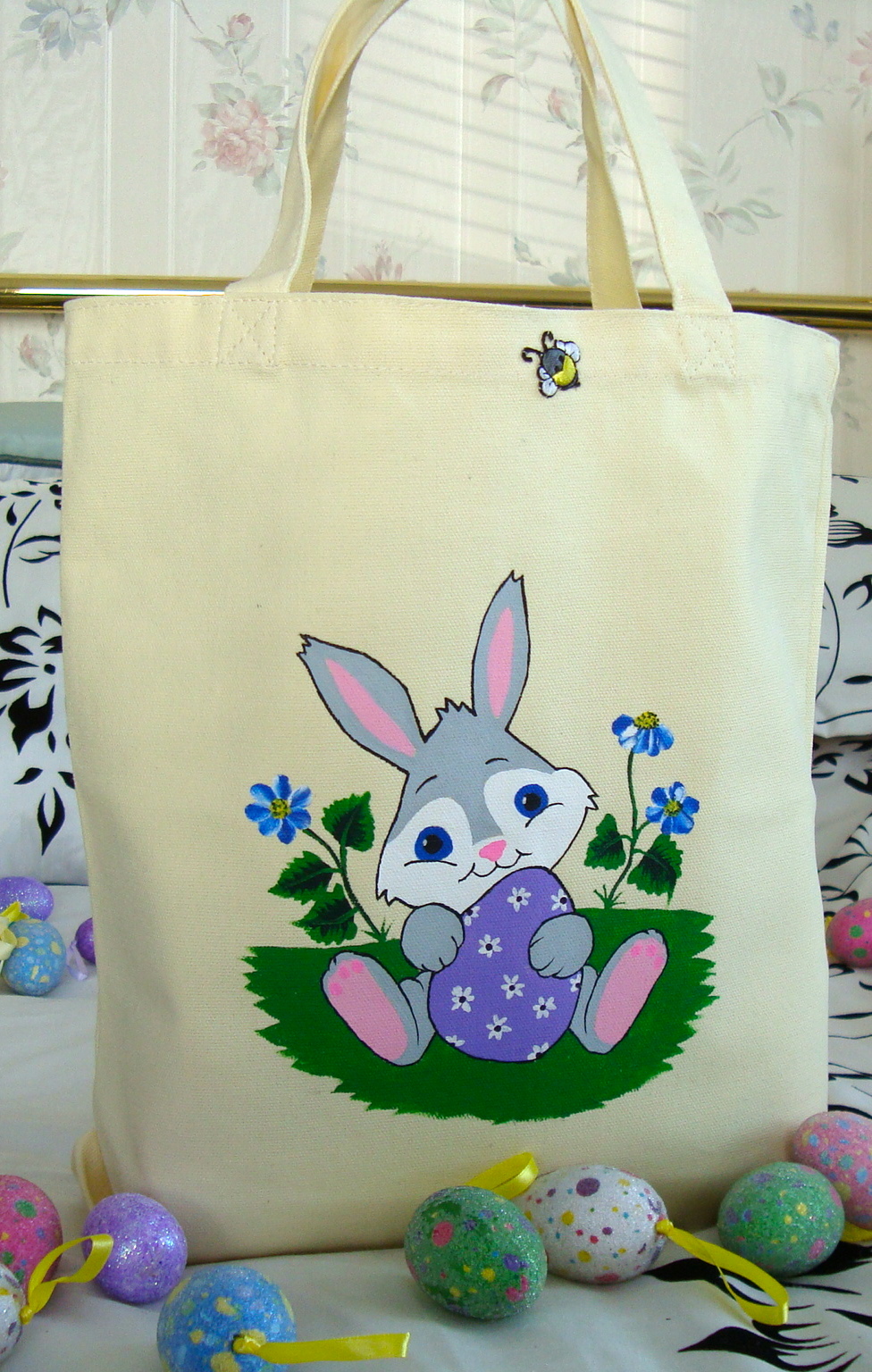 easter bunny totes