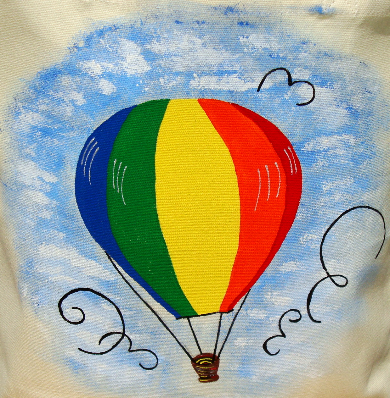 Colorful Air Balloon Tote Bag on Luulla